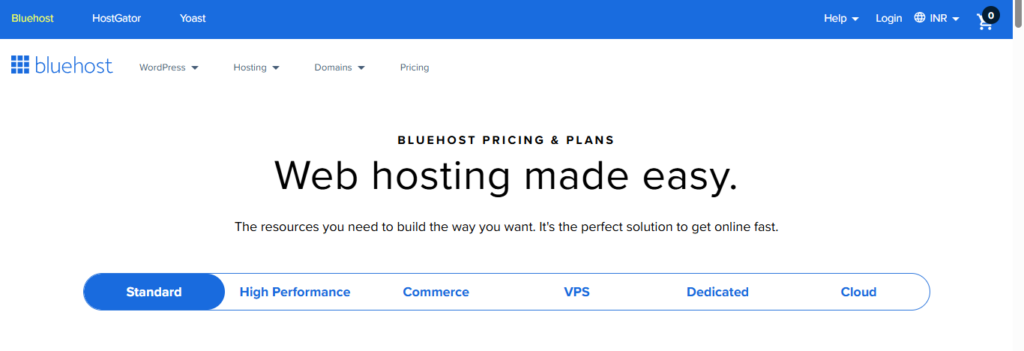 bluehost hosting