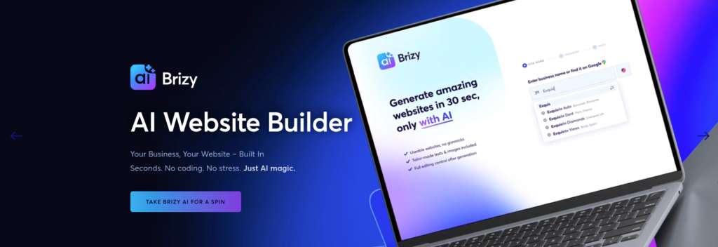 Brizy website builder