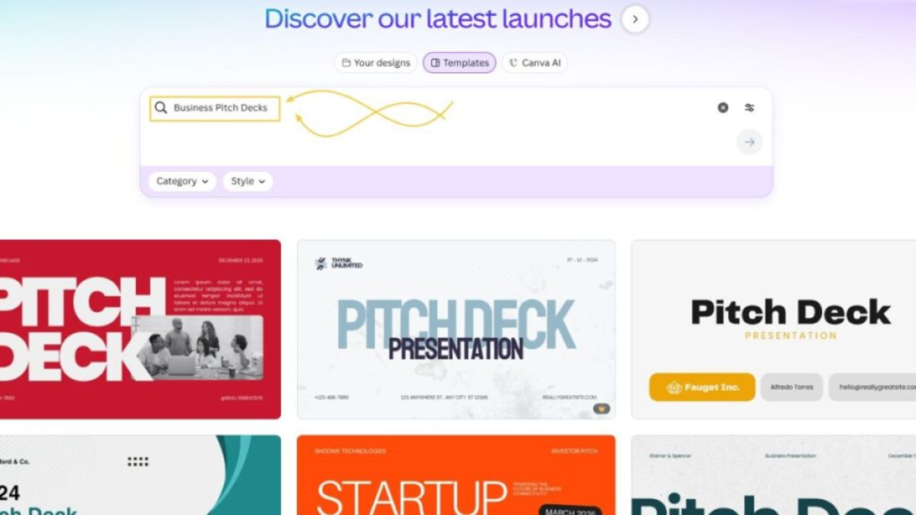 Business Pitch Decks