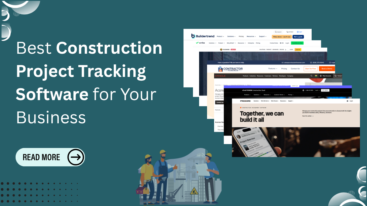Construction Project Tracking Software