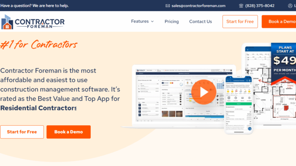Contractor Foreman- A Best Construction Project Tracking Software