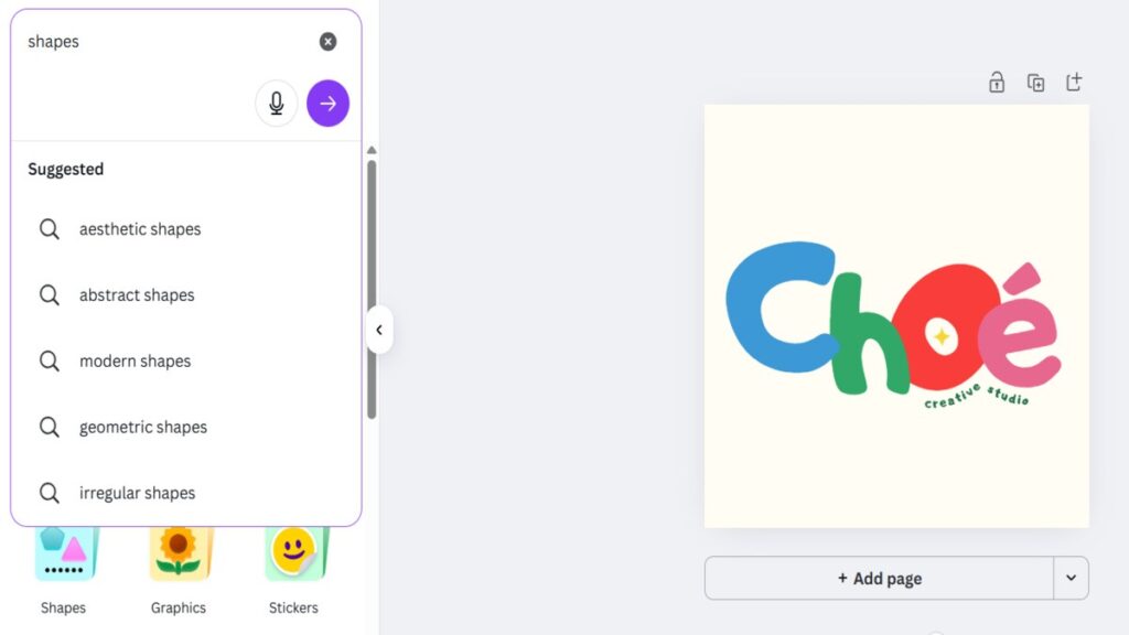 shapes, Logo Design with Canva