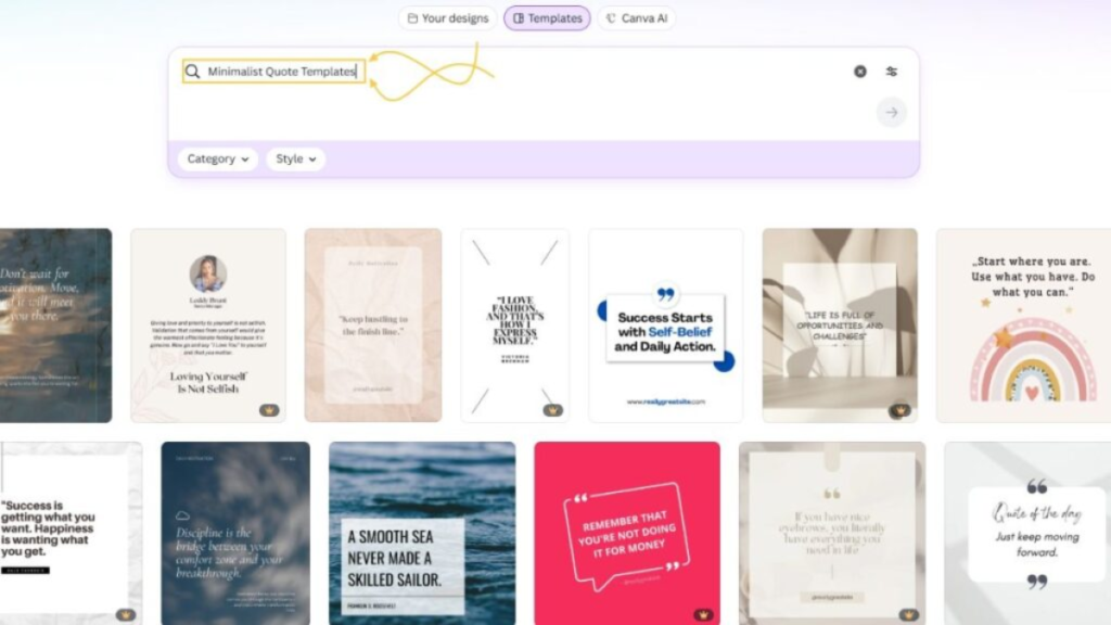 Minimalist Quote Templates
