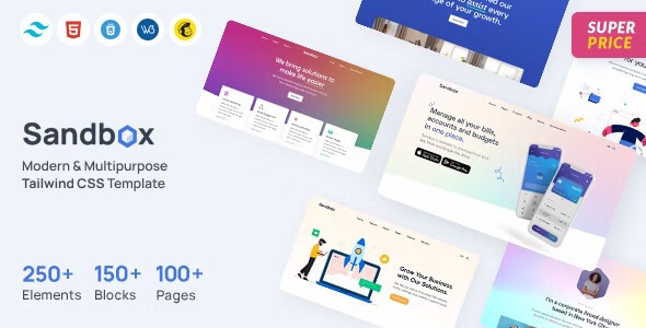Sandbox  Tailwind CSS Modern & Multipurpose Template