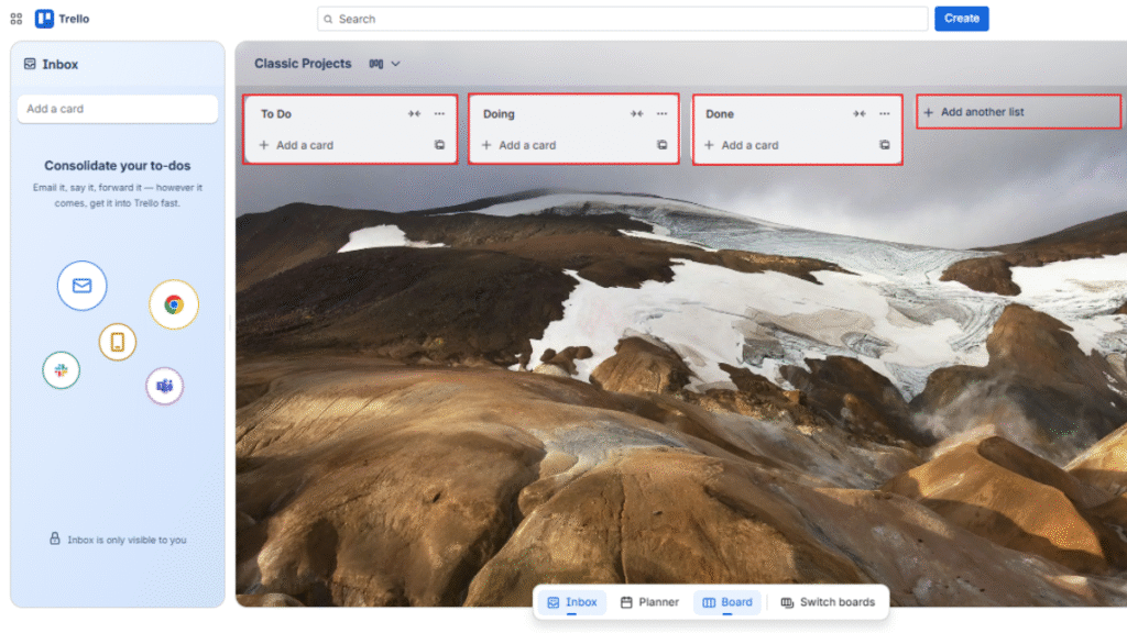Move Cards as Work Progresses in Trello Project Management