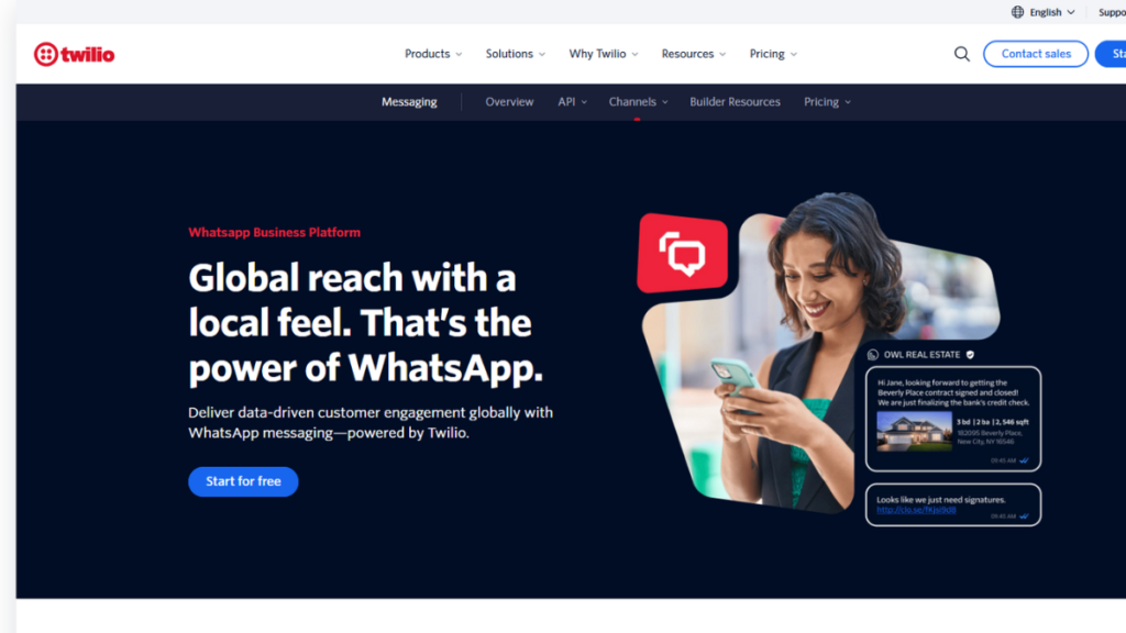 Twilio WhatsApp API 