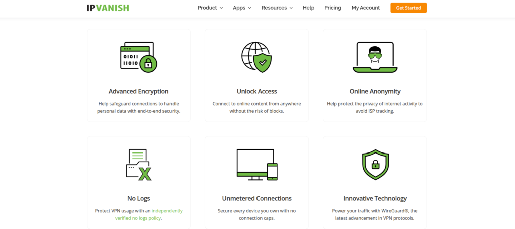 IPVanish lightweigh secure remote access