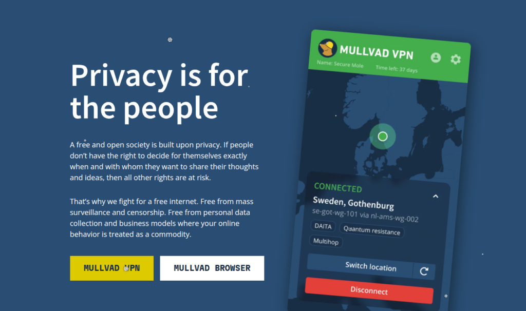 mullvad vpn provider
