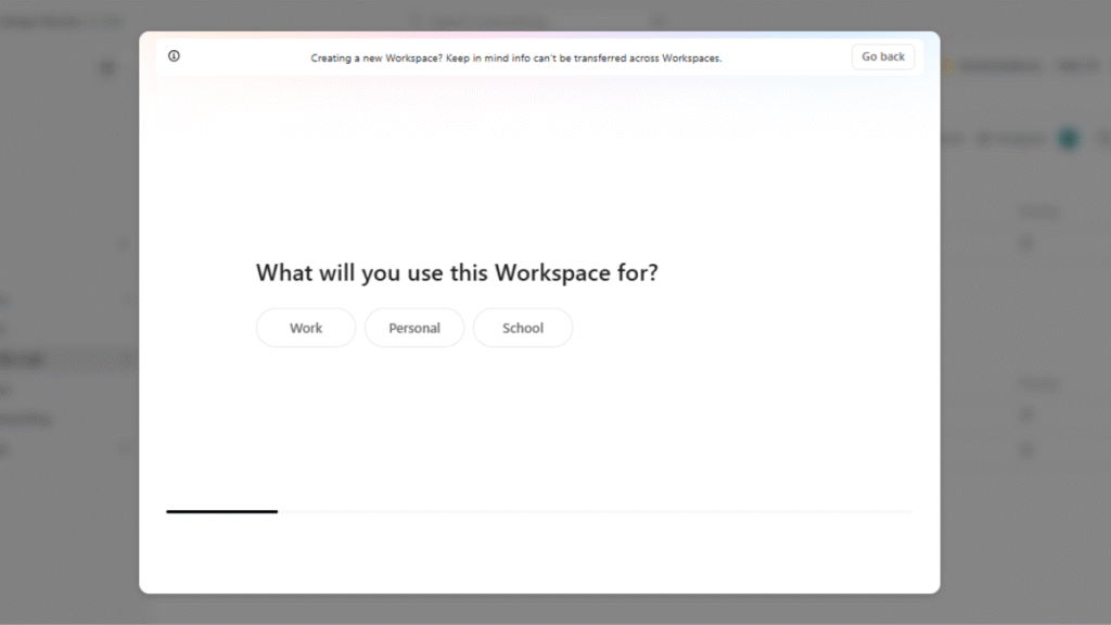 Creating workspace in ClickUp Project Management Software