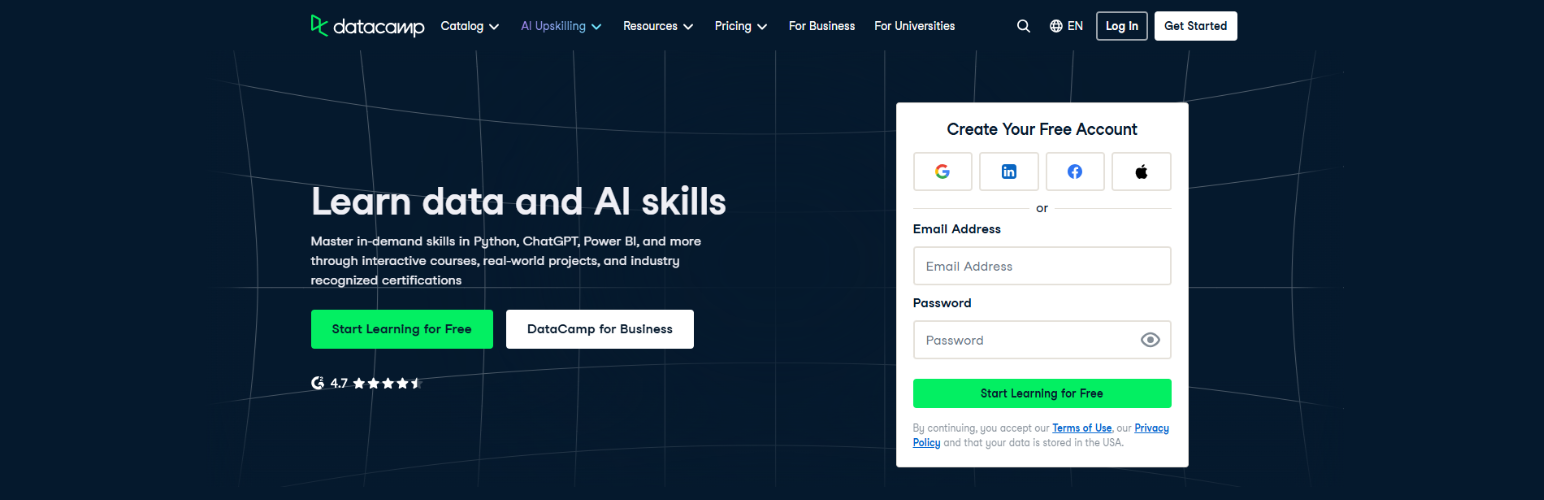 DataCamp Learning Platform