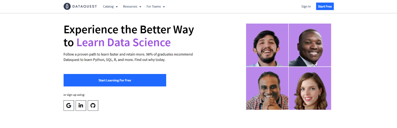 Dataquest Learning Platform