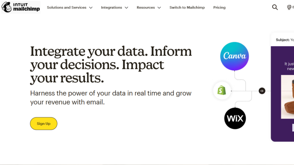 Mailchimp, Best Email Marketing App for Shopify