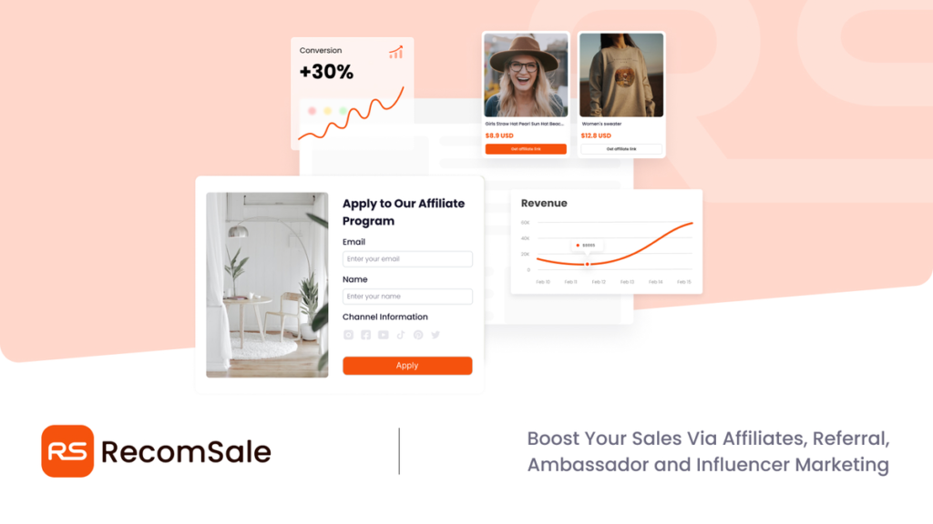 RecomSale, Best Affiliate Marketing App for Shopify