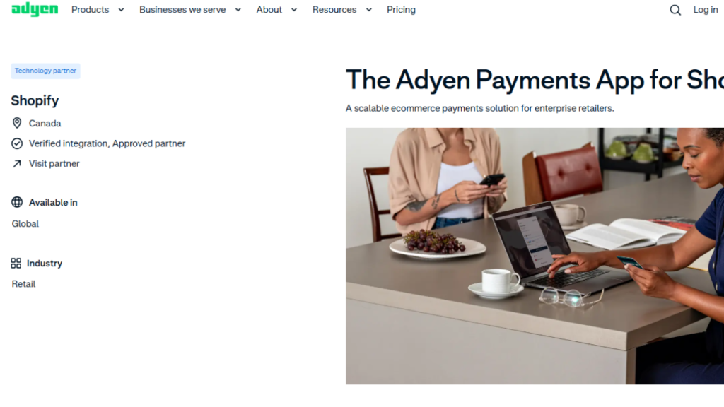 adyen shopify payment