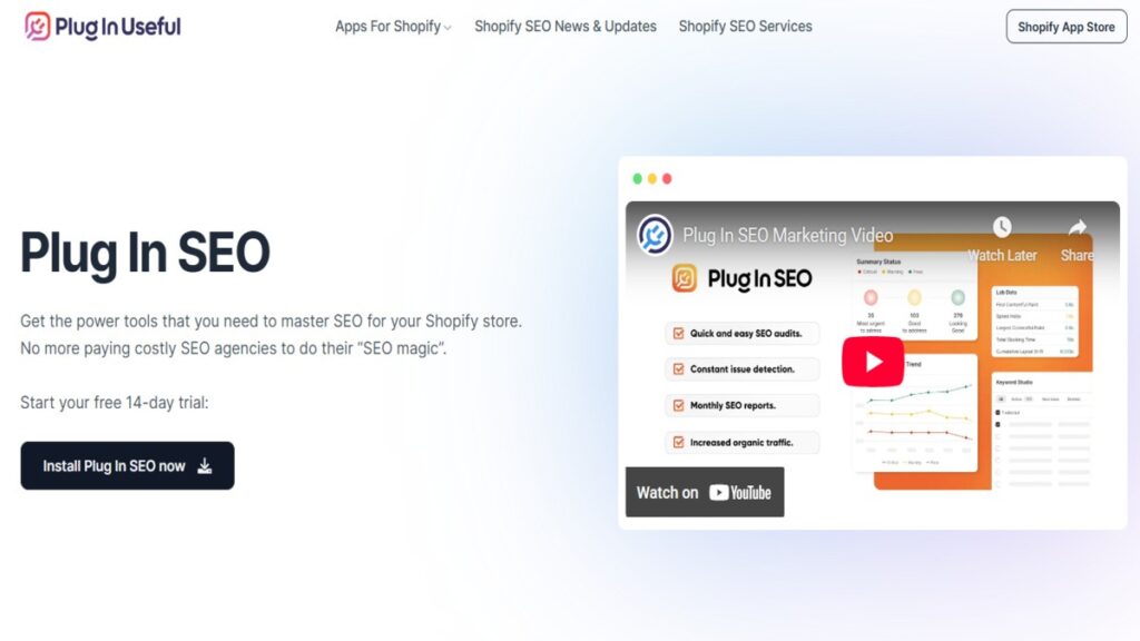 Plug in SEO, Best SEO App for Shopify