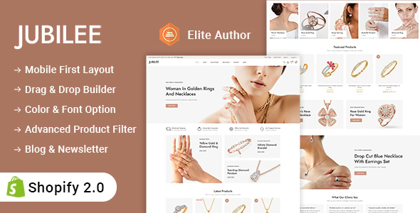 Jubilee Jewelry Fashion Store Shopify 2.0 Responsive Theme