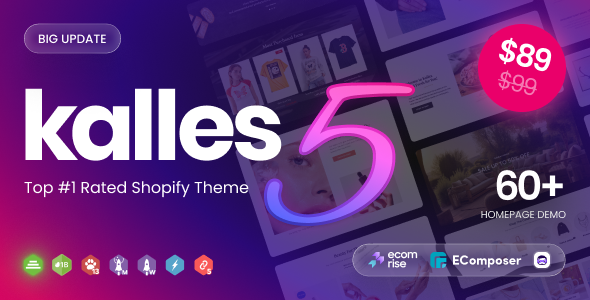 Kalles Clean Versatile Responsive Shopify Theme