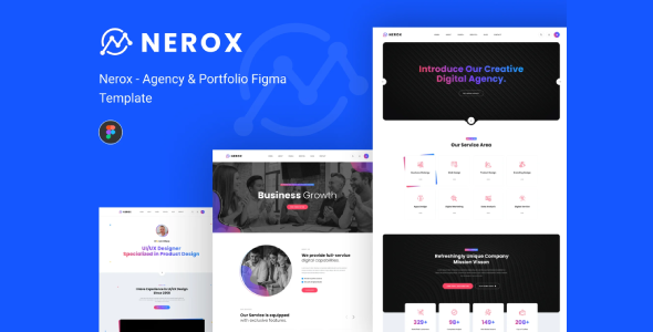 Nerox  Agency & Portfolio Figma Template