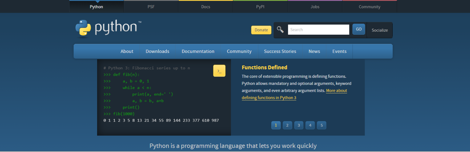 Python org Learning Platform