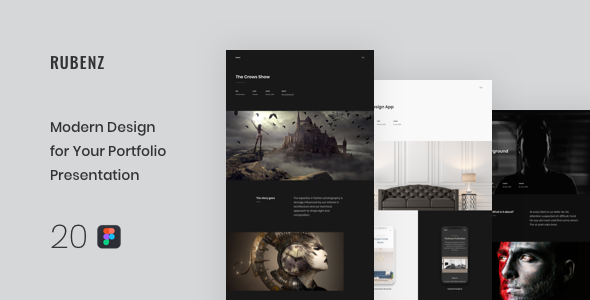 Rubenz  Creative Portfolio Figma Template