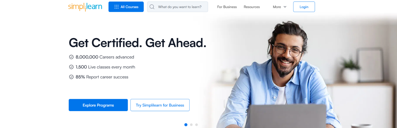 Simplilearn Learning platform