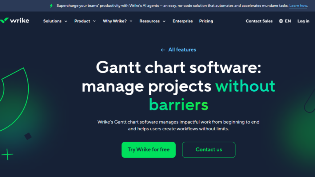 Wrike Gantt Software