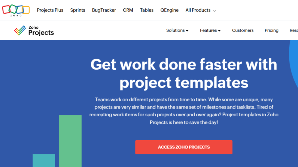 Zoho Project Breakdown Structure Template